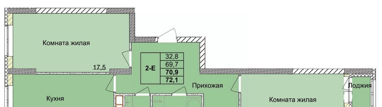 квартира г Нижний Новгород Горьковская ул 1-я Оранжерейная фото 1