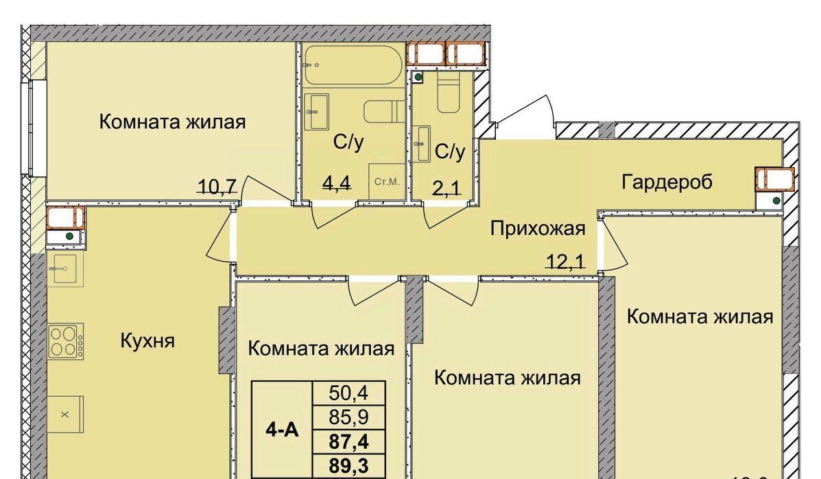 квартира г Нижний Новгород Горьковская ул 1-я Оранжерейная фото 1