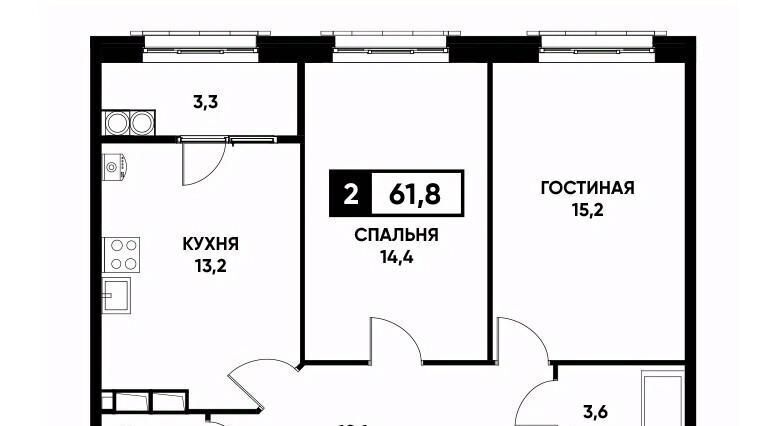 квартира г Ставрополь р-н Промышленный ул Николая Голодникова 5к/1 фото 1