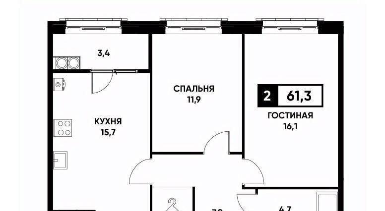 квартира г Ставрополь р-н Промышленный ул Николая Голодникова 5к/1 фото 1