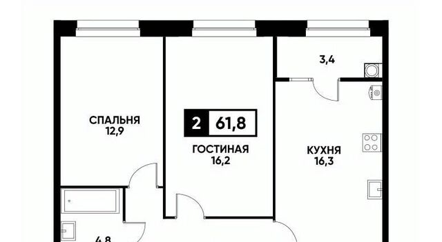 р-н Промышленный ул Андрея Голуба 12к/1 фото