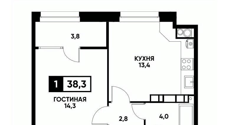 квартира г Ставрополь р-н Промышленный ул Андрея Голуба 12к/2 фото 1