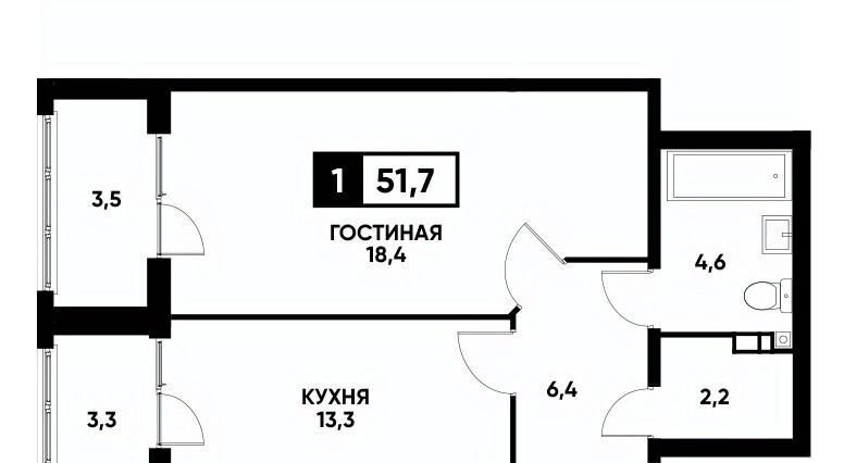 квартира г Ставрополь р-н Промышленный ул Андрея Голуба 12к/3 фото 1