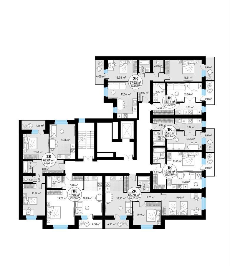 квартира г Самара п Мехзавод кв-л 1 р-н Красноглинский секц. 57-58 фото 3