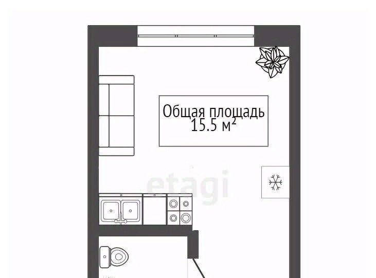 комната г Новосибирск Студенческая ул Немировича-Данченко 24/2 фото 23