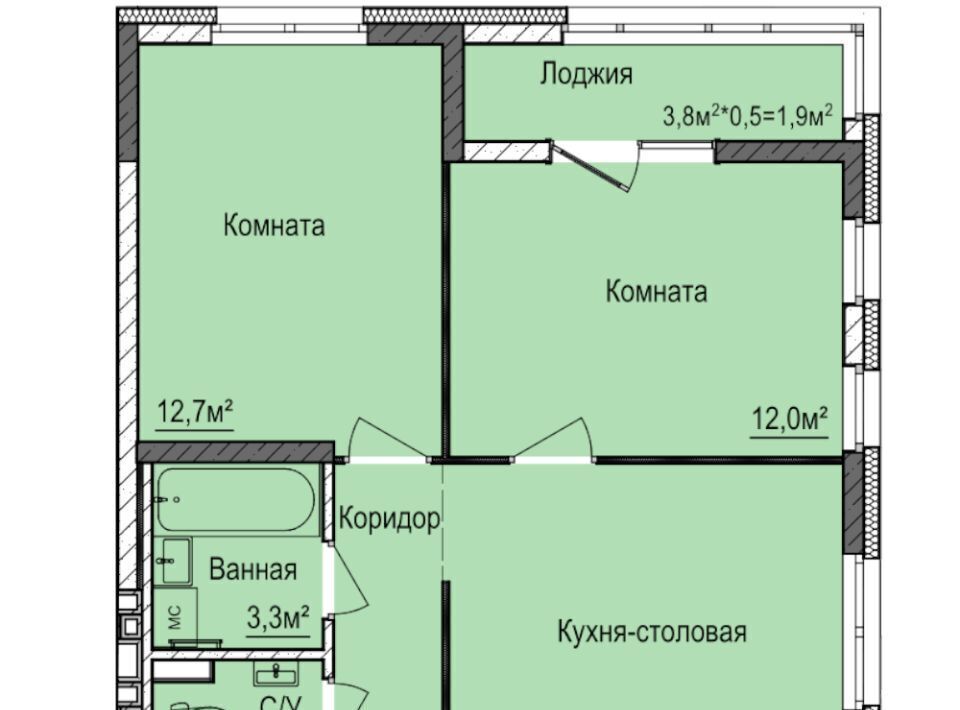 квартира г Ижевск р-н Индустриальный Буммаш ЖК «Покровский» жилрайон фото 1