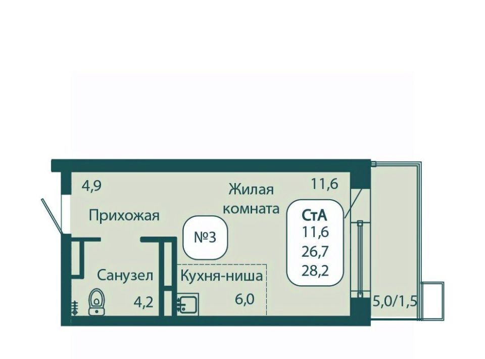 квартира городской округ Солнечногорск рп Андреевка ЖК «Андреевка» 5 Зеленоград — Крюково фото 1