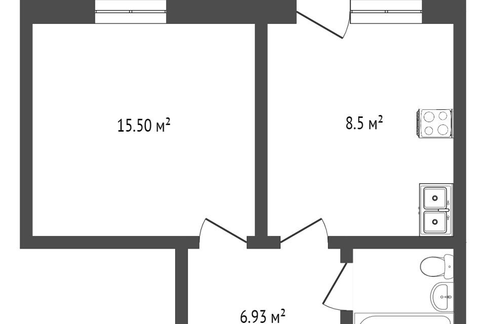 квартира г Тобольск 15-й микрорайон, 28, Тобольский район фото 7