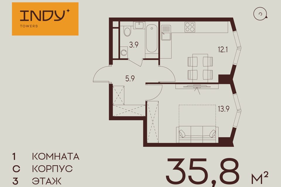 квартира г Москва ул Куусинена 21 Северный административный округ фото 1