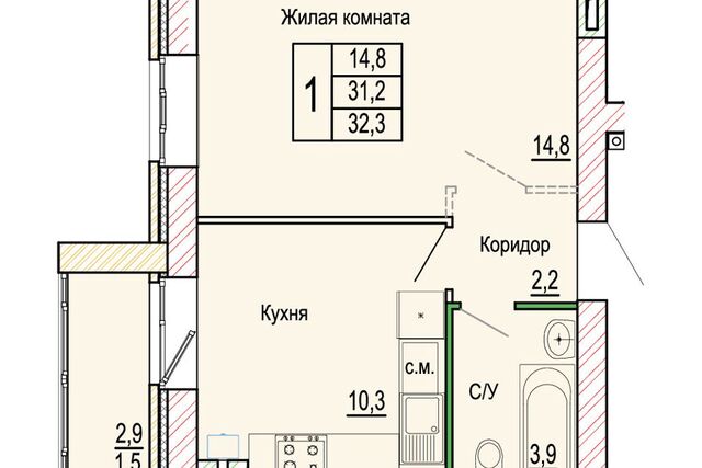 квартира дом 15 городской округ Волгоград фото