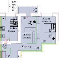 квартира г Иваново р-н Фрунзенский проезд Бакинский жилой дом фото 6