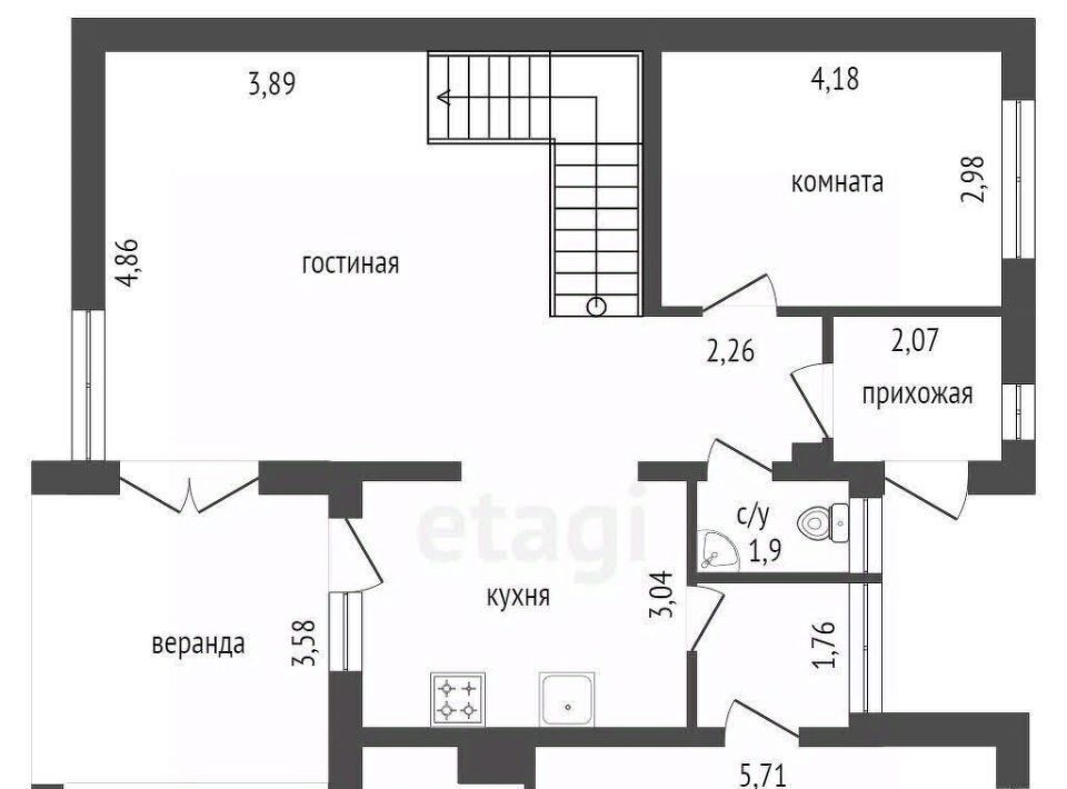 дом р-н Емельяновский п Солонцы р-н мкр Времена года ул Июльская ДНП фото 30