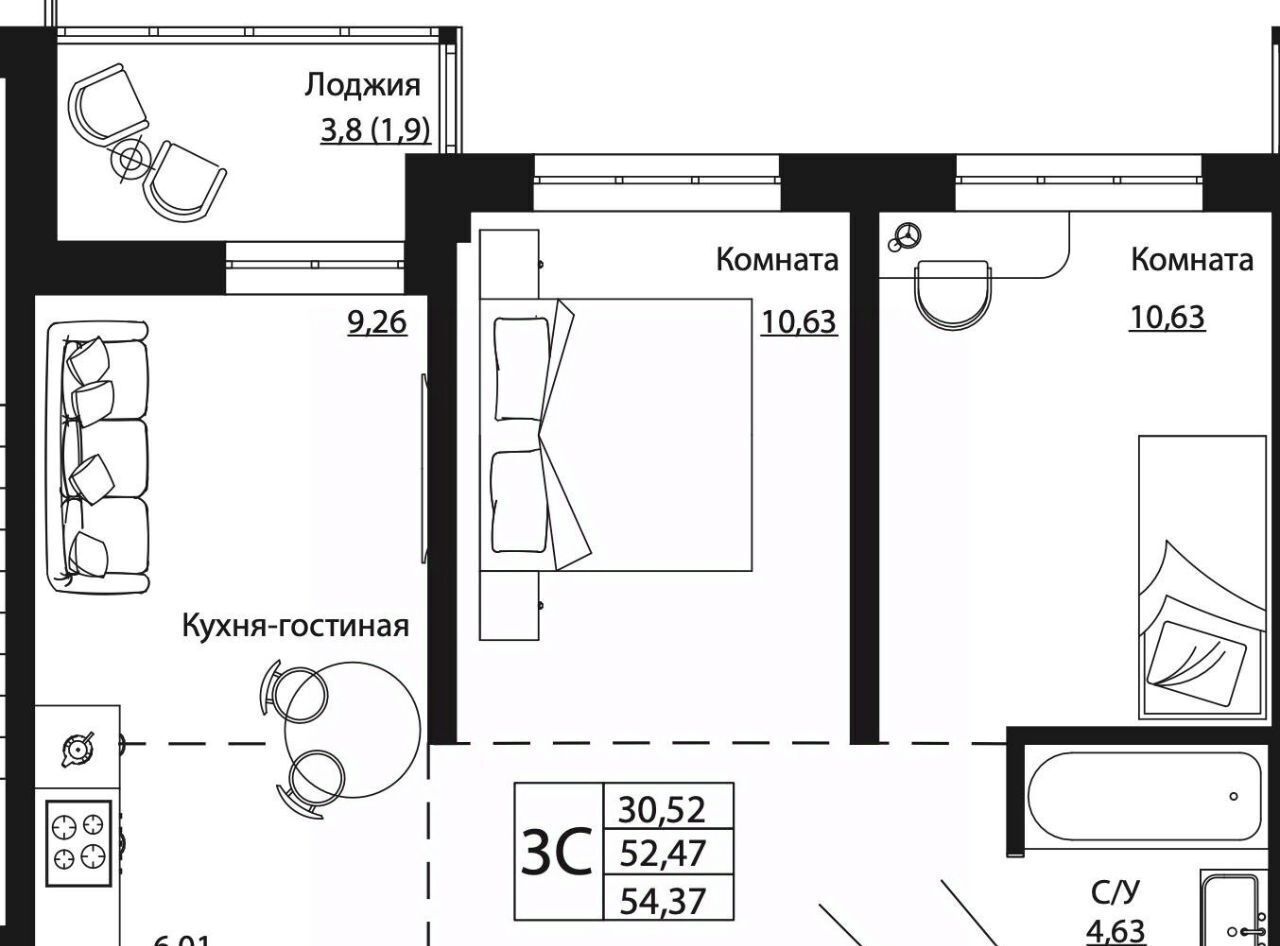 квартира г Ростов-на-Дону р-н Пролетарский ул Текучева фото 1