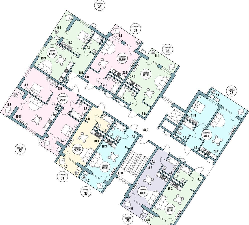 квартира р-н Темрюкский ст-ца Голубицкая ул Курортная 4 д. 161в фото 2