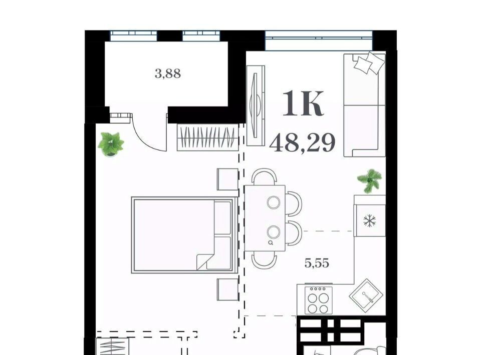 квартира г Владивосток р-н Фрунзенский ул Леонова 54 фото 1