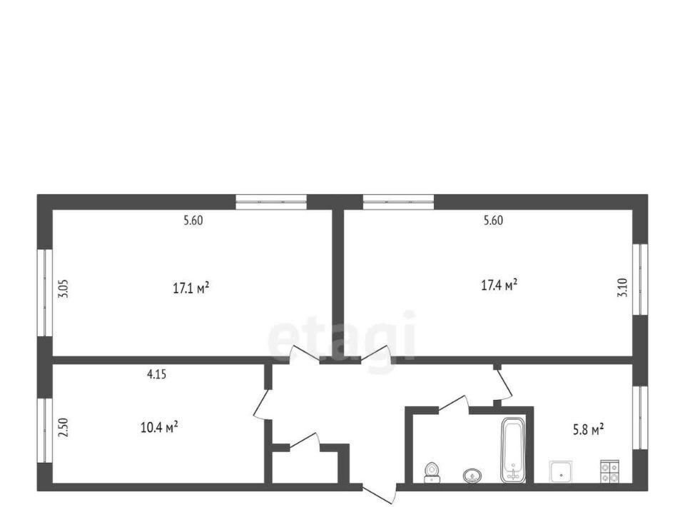 квартира г Петропавловск-Камчатский б-р Рыбацкой Славы 19 фото 12