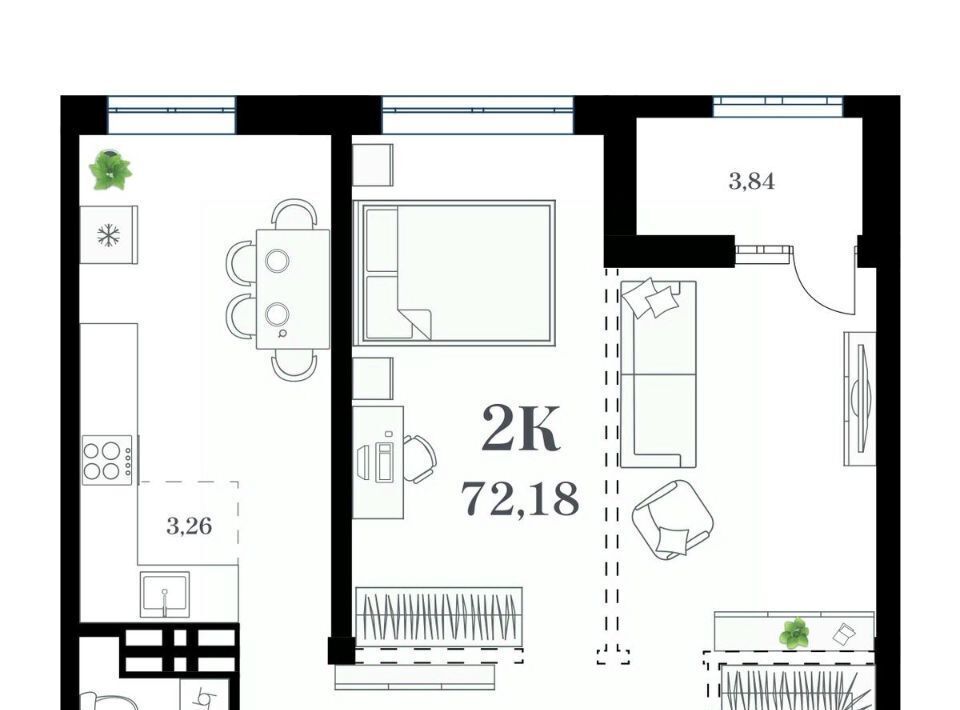 квартира г Владивосток р-н Фрунзенский ул Леонова 54 фото 1