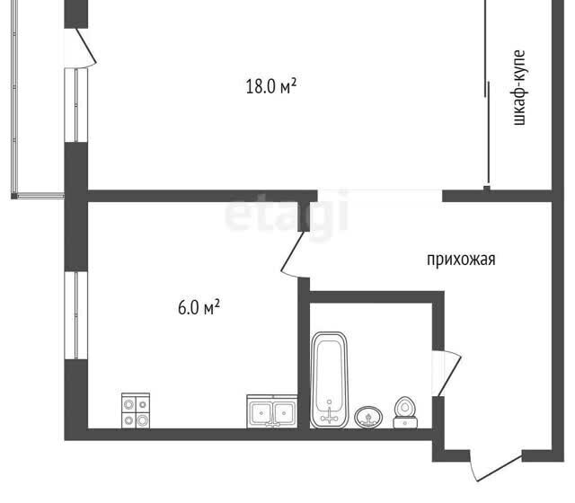 квартира г Бор ул Баринова 5 Московская фото 11