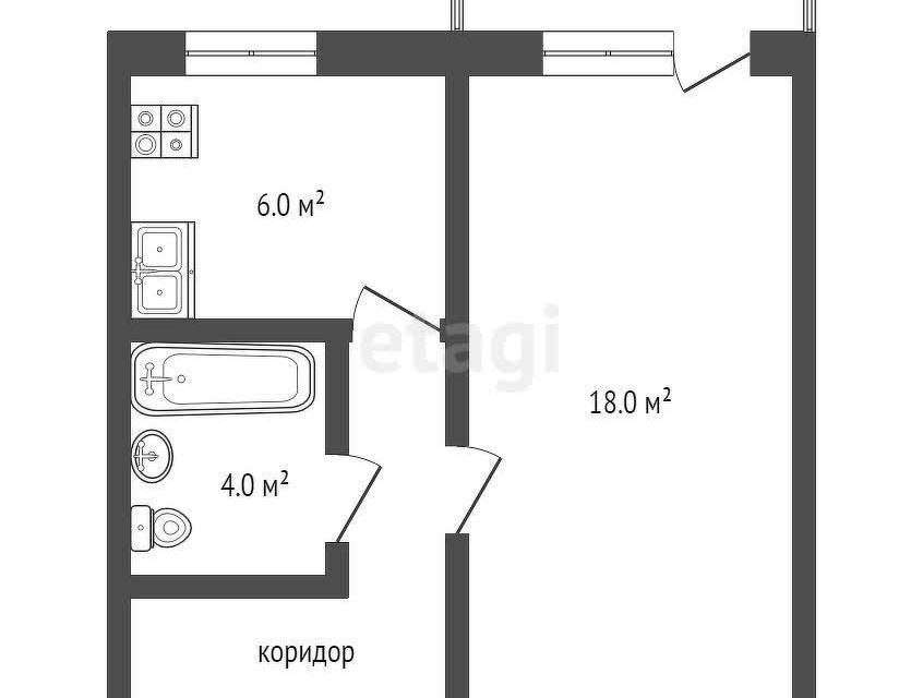 квартира г Краснодар ул им. Курчатова 6 муниципальное образование Краснодар фото 10