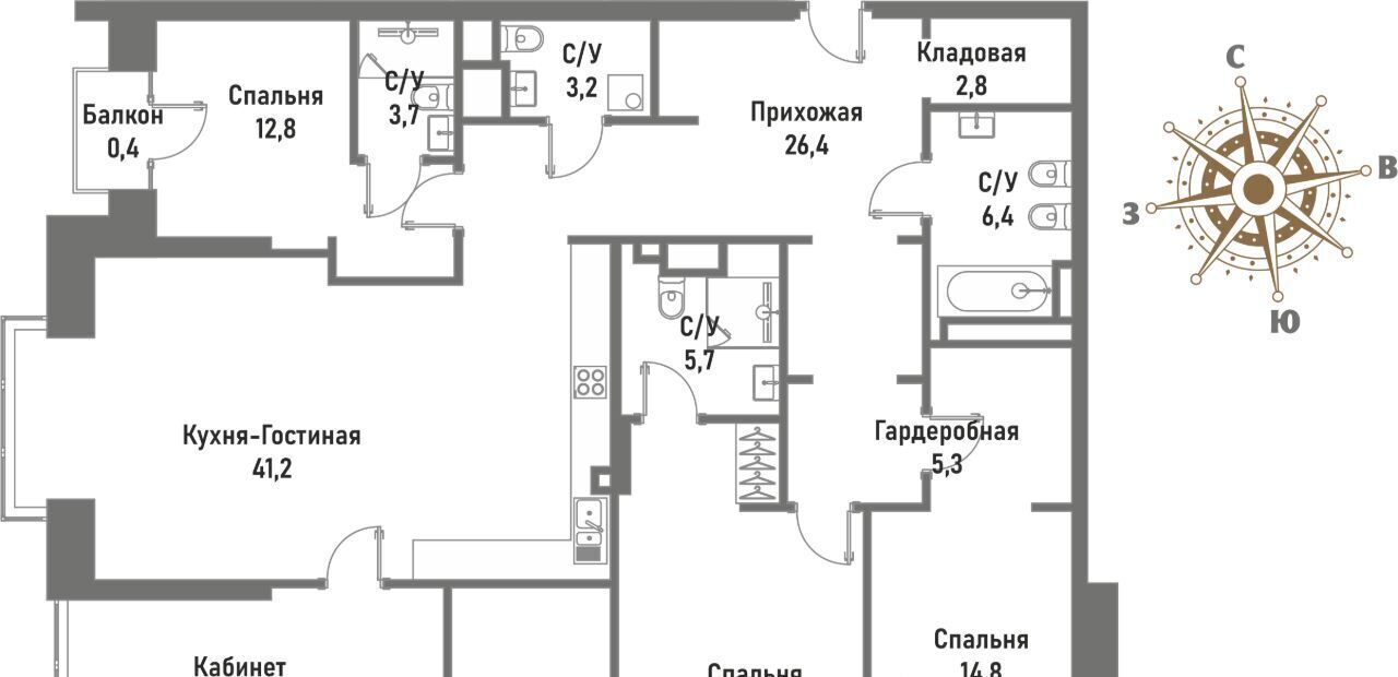 квартира г Москва метро Сокольники ул Матросская Тишина 12 фото 1