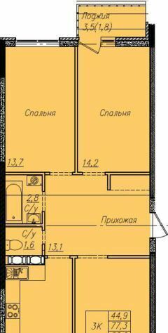 квартира г Краснодар п Пригородный р-н Алтайский муниципальное образование фото 2