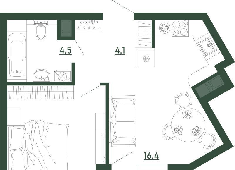 квартира г Воронеж р-н Железнодорожный ЖК «РИТМ» фото 1