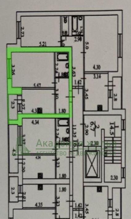 квартира г Саратов р-н Кировский ул им Еремина Б.Н. 1 фото 15