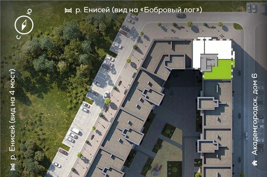 квартира г Красноярск р-н Октябрьский ул Академгородок 78 фото 3