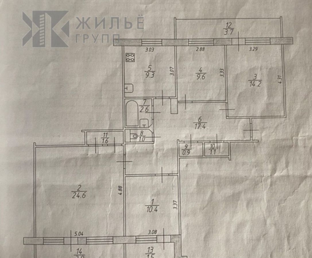 квартира г Казань ул Ломжинская 17 Проспект Победы фото 2