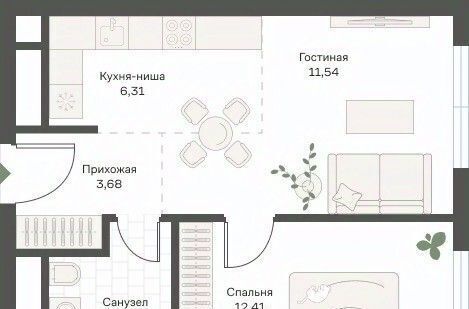 квартира г Москва метро Нахимовский проспект Новые Академики жилой комплекс, 31/2 фото 1