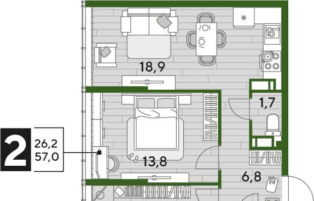 квартира г Краснодар р-н Прикубанский ул им. Анны Ахматовой фото 1