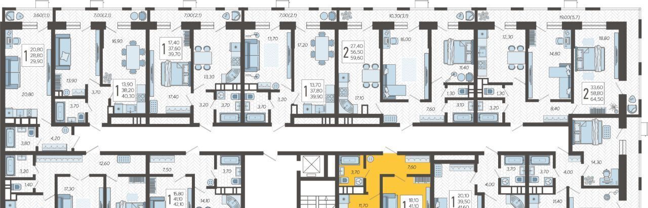 квартира г Краснодар р-н Прикубанский микрорайон 9-й километр ЖК Небо фото 2