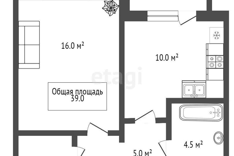 квартира г Бердск ул Ленина 44/1 городской округ Бердск фото 8