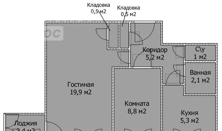 квартира г Стерлитамак Уральский ул Имая Насыри 1 фото 24