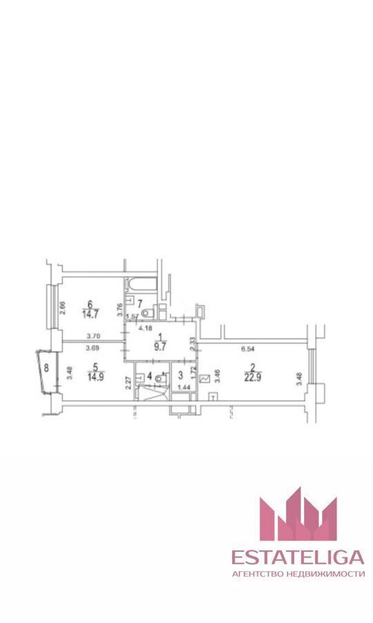 квартира г Москва метро Аминьевская ул Янковского 1к/1 фото 2