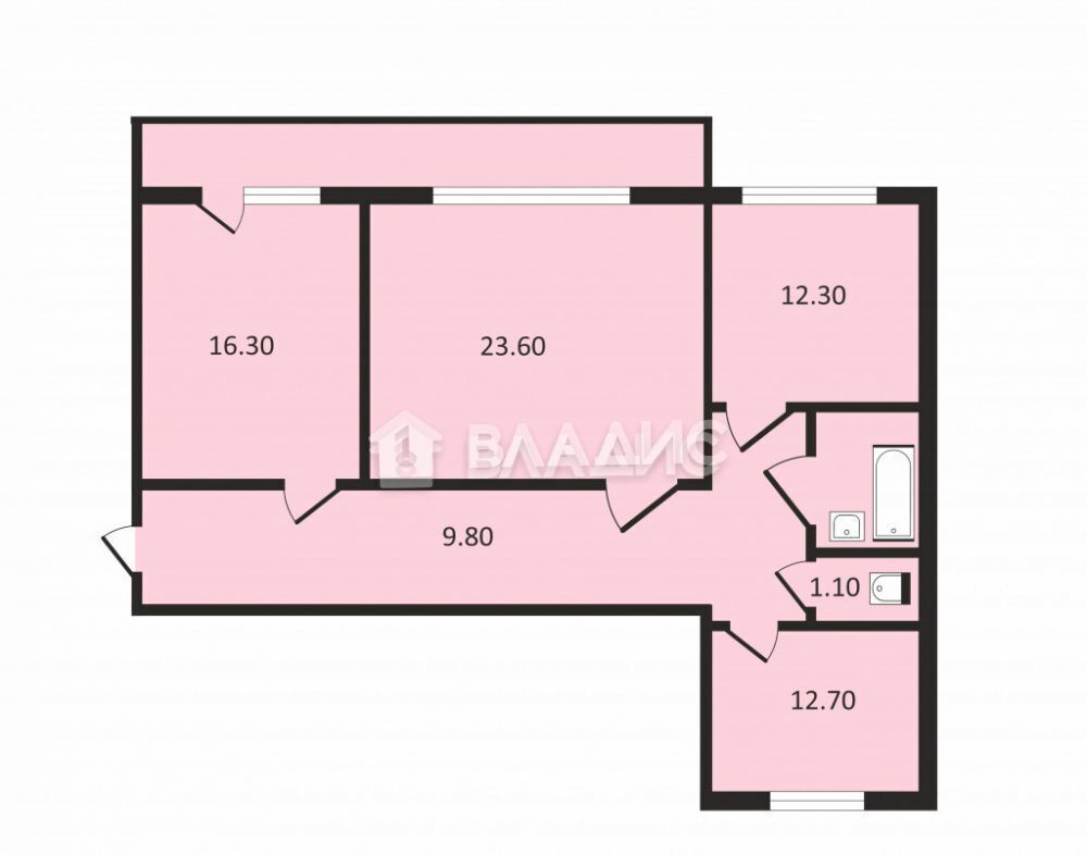 квартира г Владимир р-н Ленинский пр-кт Строителей 13г фото 3