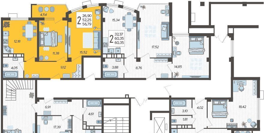 квартира г Краснодар р-н Карасунский ул Уральская 100/8 фото 1