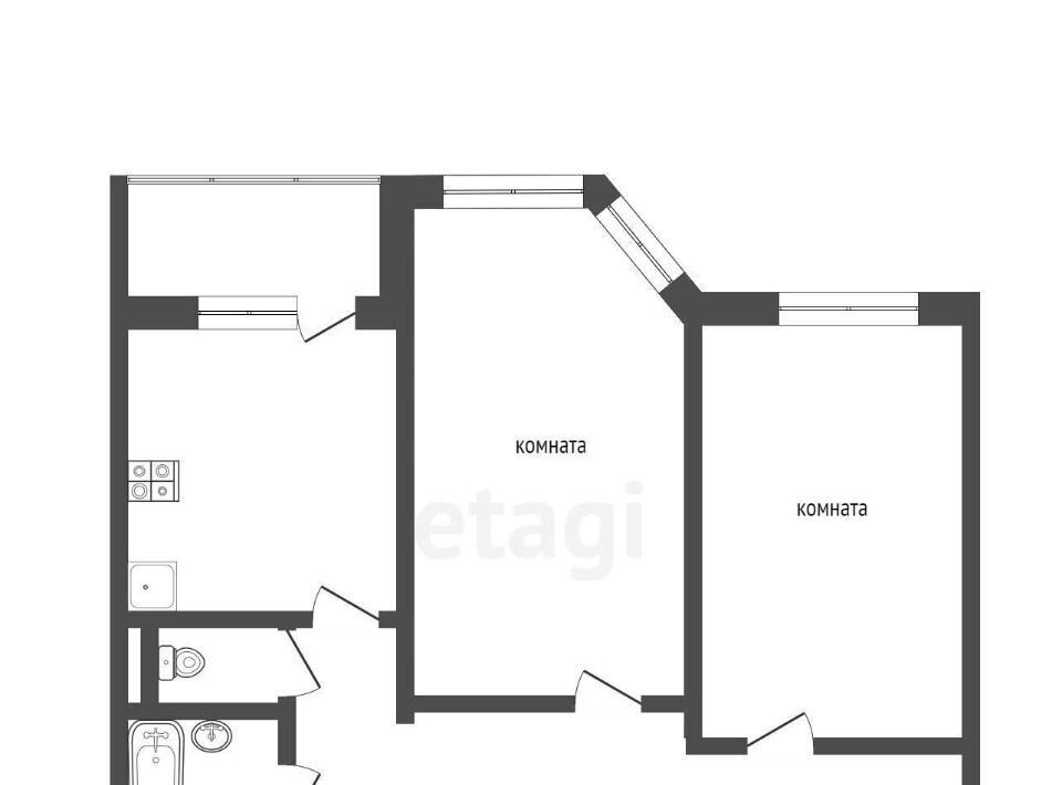 квартира г Надым ул Зверева 42 фото 5