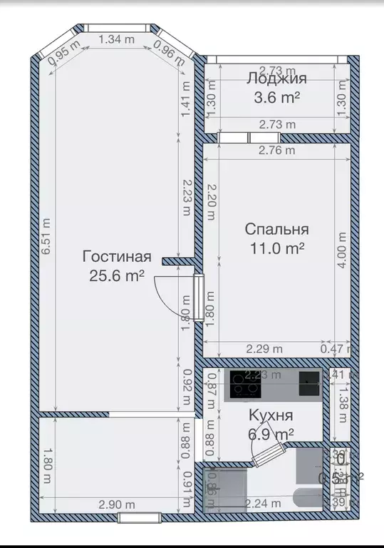 квартира г Москва метро Щелковская ул Байкальская 18 к 1, Московская область фото 15