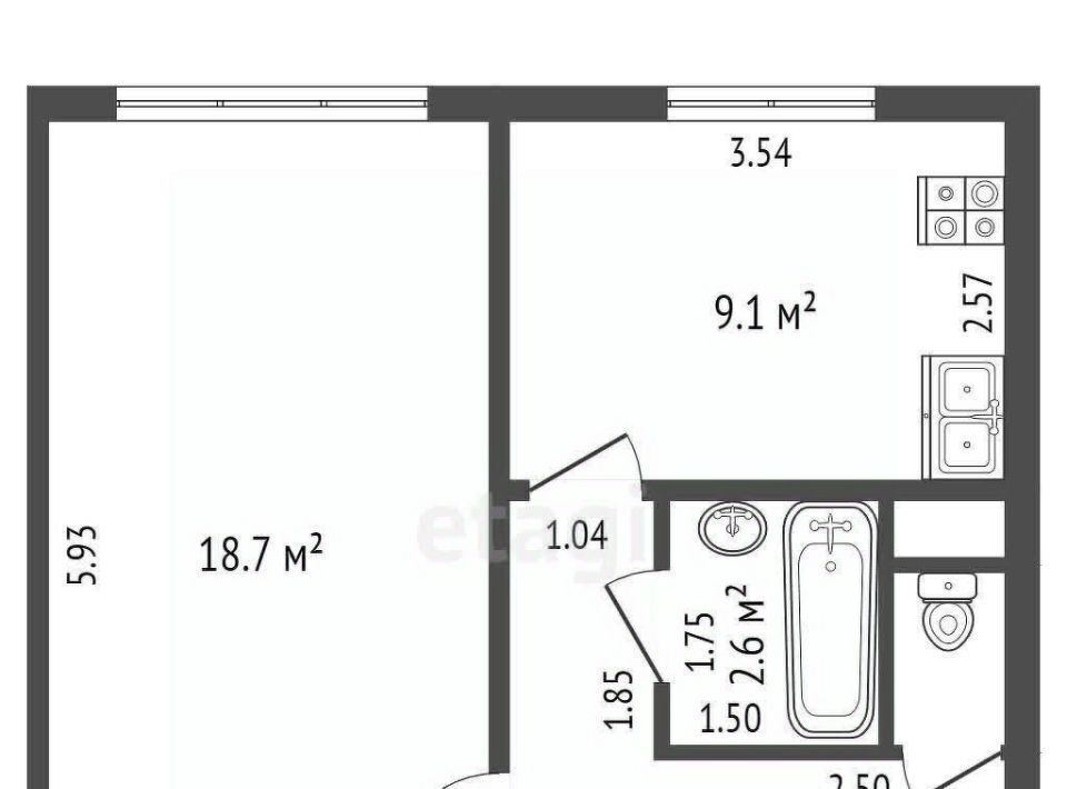 квартира р-н Нефтеюганский пгт Пойковский 1А мкр, 104 фото 2