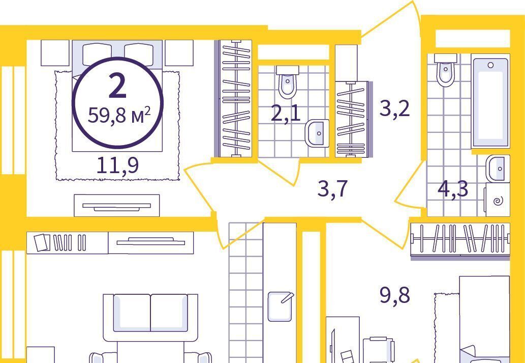 квартира г Екатеринбург Ботаническая ул Щербакова 76 фото 1