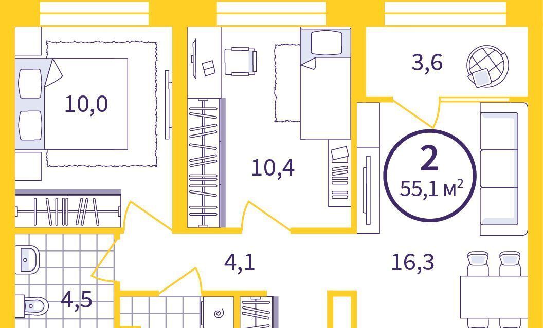 квартира г Екатеринбург Ботаническая ул Щербакова 76 фото 1