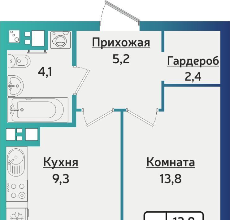 квартира г Ижевск р-н Индустриальный ул 40 лет Победы 121 фото 1