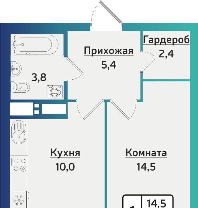 квартира г Ижевск р-н Индустриальный ул 40 лет Победы 121 фото 1