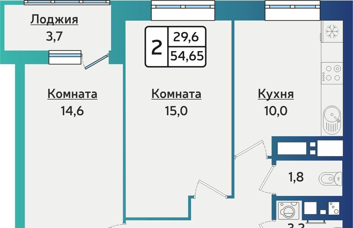 квартира г Ижевск р-н Индустриальный ул 40 лет Победы 121 фото 1