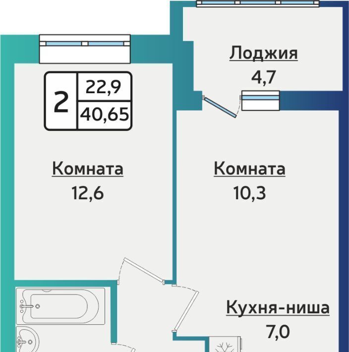 квартира г Ижевск р-н Индустриальный ул 40 лет Победы 121 фото 1