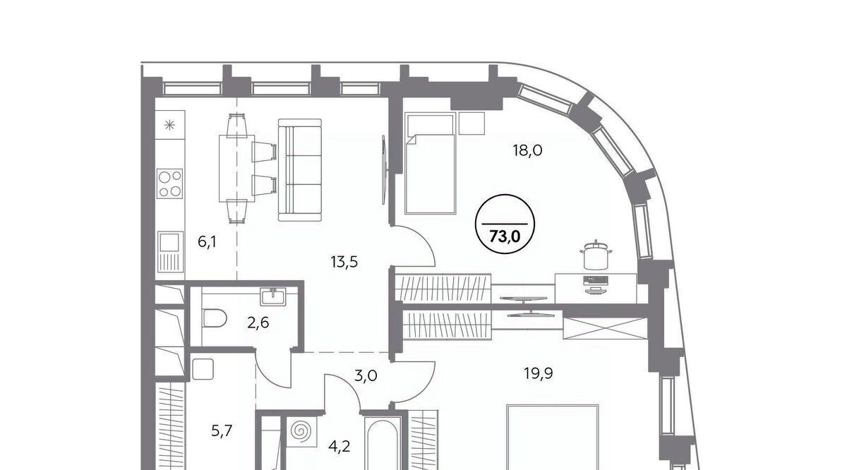 квартира г Москва метро Бауманская ул Фридриха Энгельса 56 фото 1