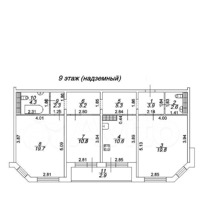 квартира г Тверь р-н Заволжский ул 2-я Красина 80 фото 18