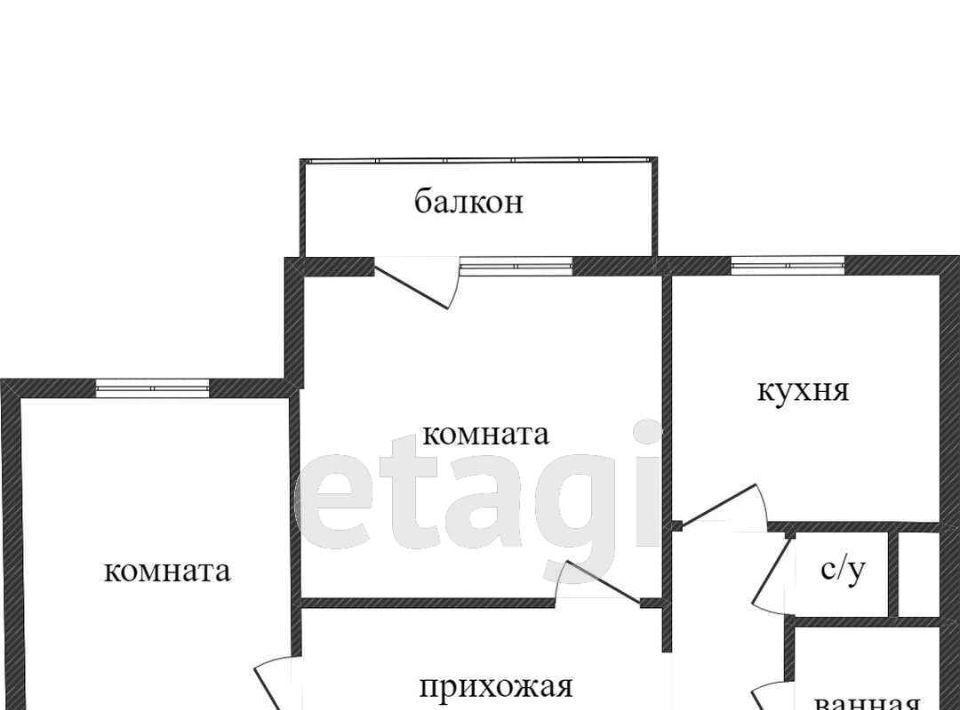 квартира г Красноярск р-н Ленинский микрорайон Энергетики ул Свободная 5б фото 1