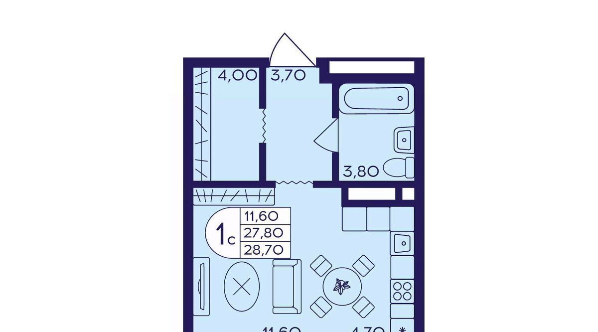 квартира г Балашиха мкр Железнодорожный Центр-2 к 408, Новокосино фото 1